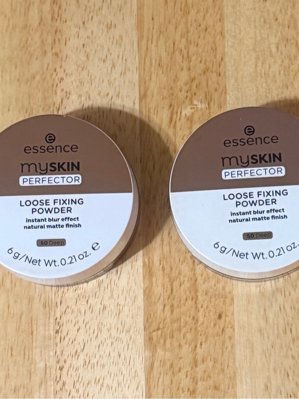 Essence mySKIN Perfector Loose Fixing Powder #50 Deep (Brown) Lot of 2